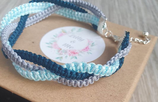 3 stand weave Wrap Bracelet