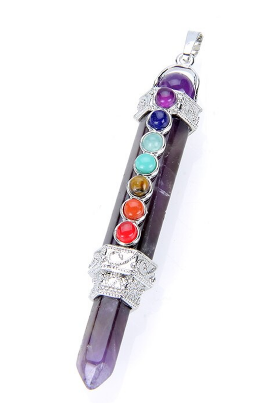 Tibetan Crystal Chakra Pendants