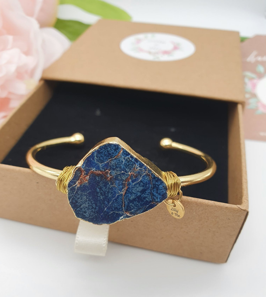 Blue Jasper Bangle