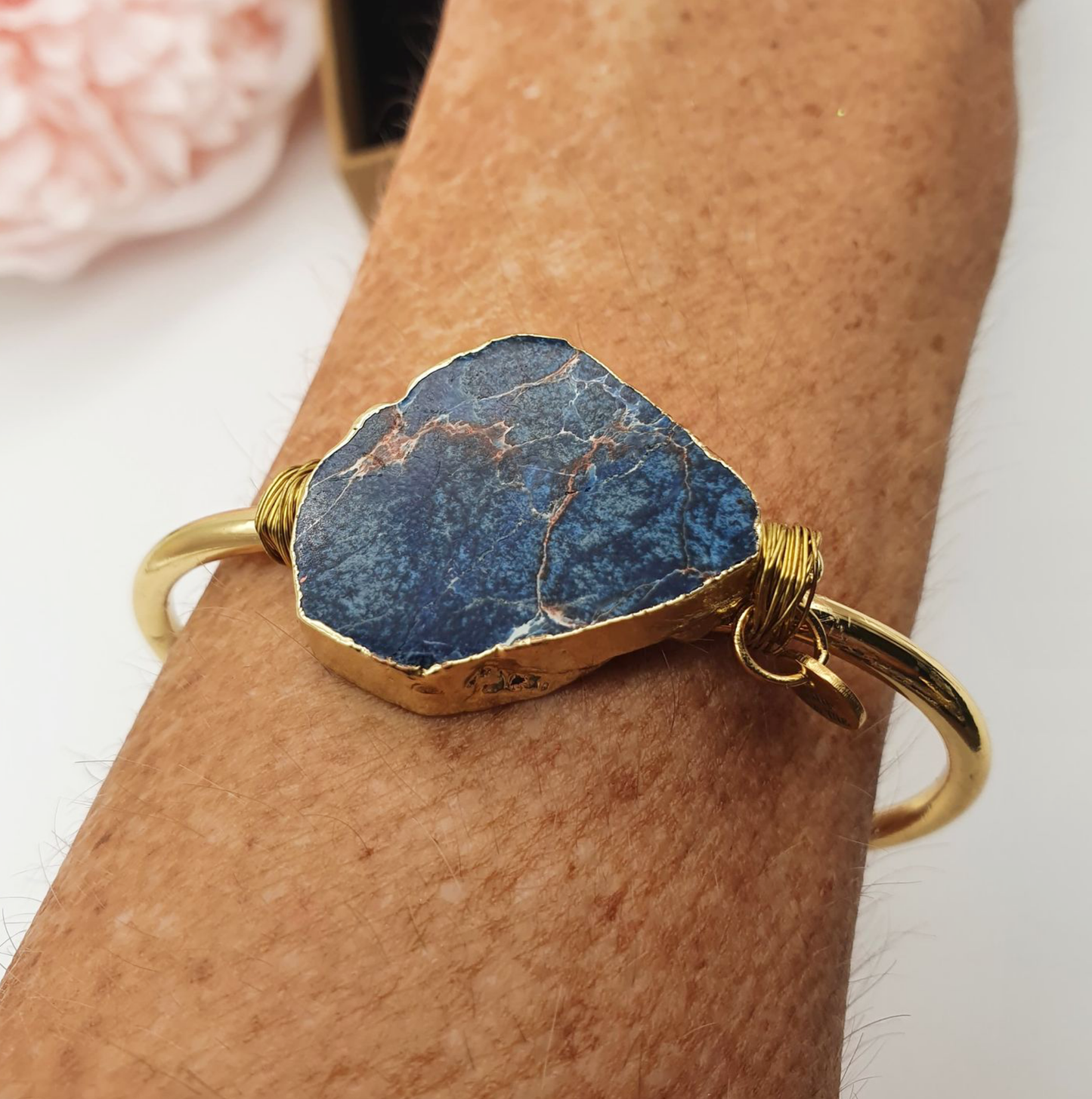 Blue Jasper Bangle