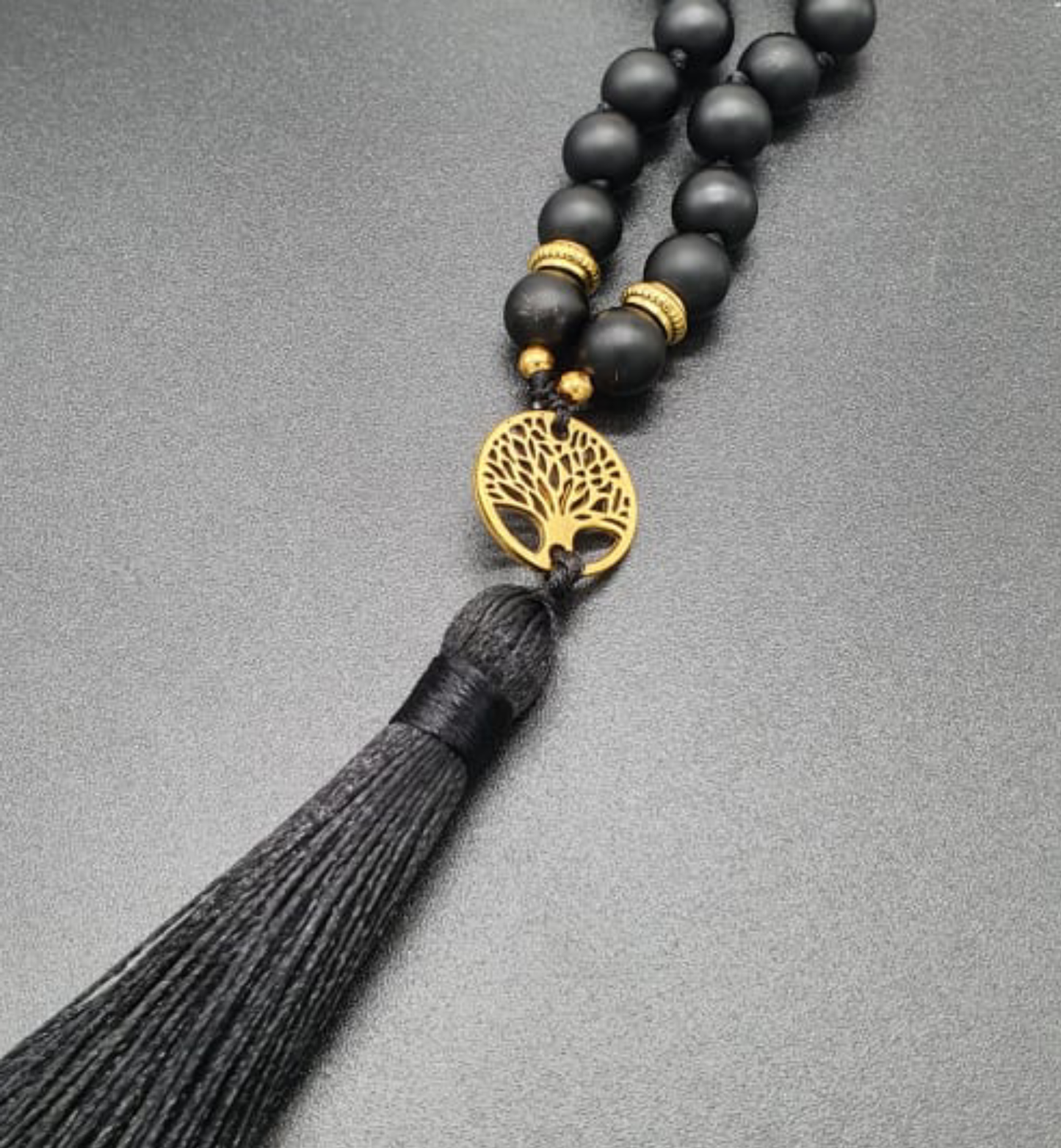 Chakra and Onyx  Mala