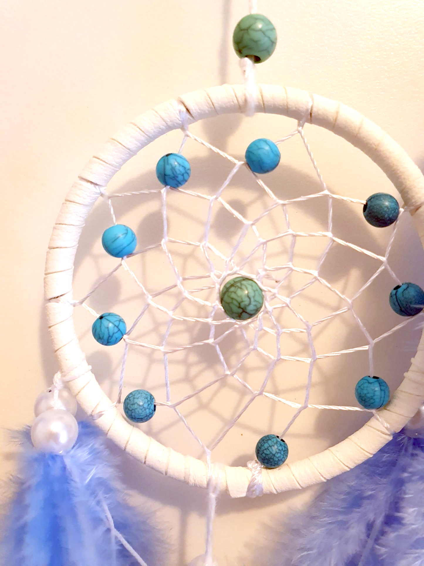 Blue and White Turquoise Dreamcatcher