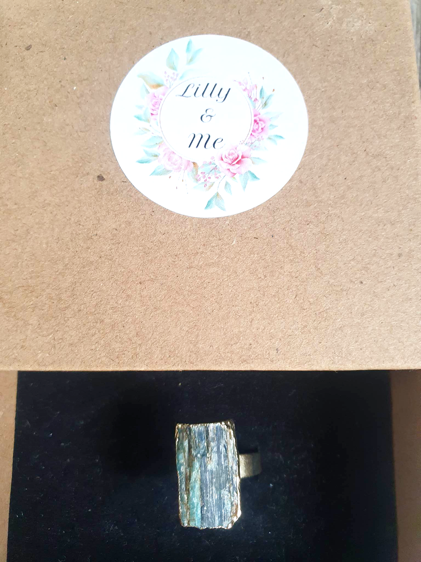 Rough Blue Kyanite Ring