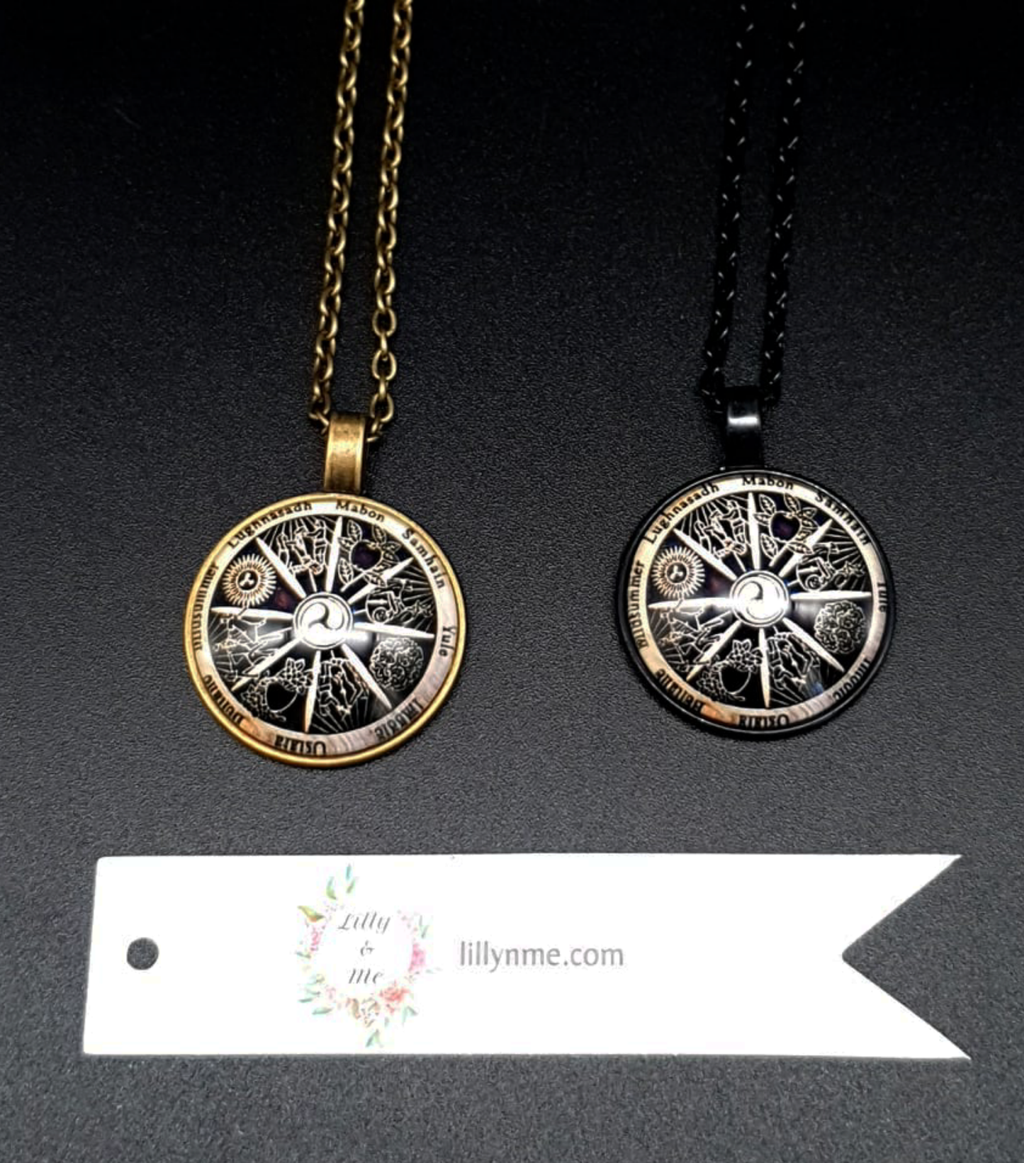 Wiccan Moon Calendar Necklace