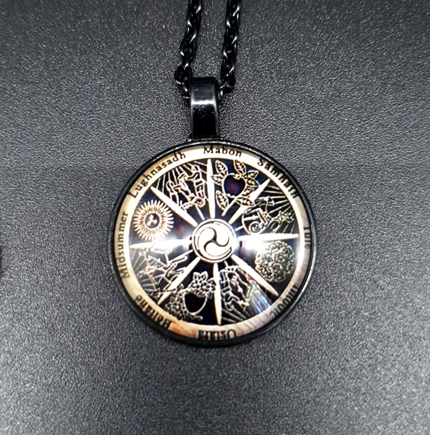 Wiccan Moon Calendar Necklace