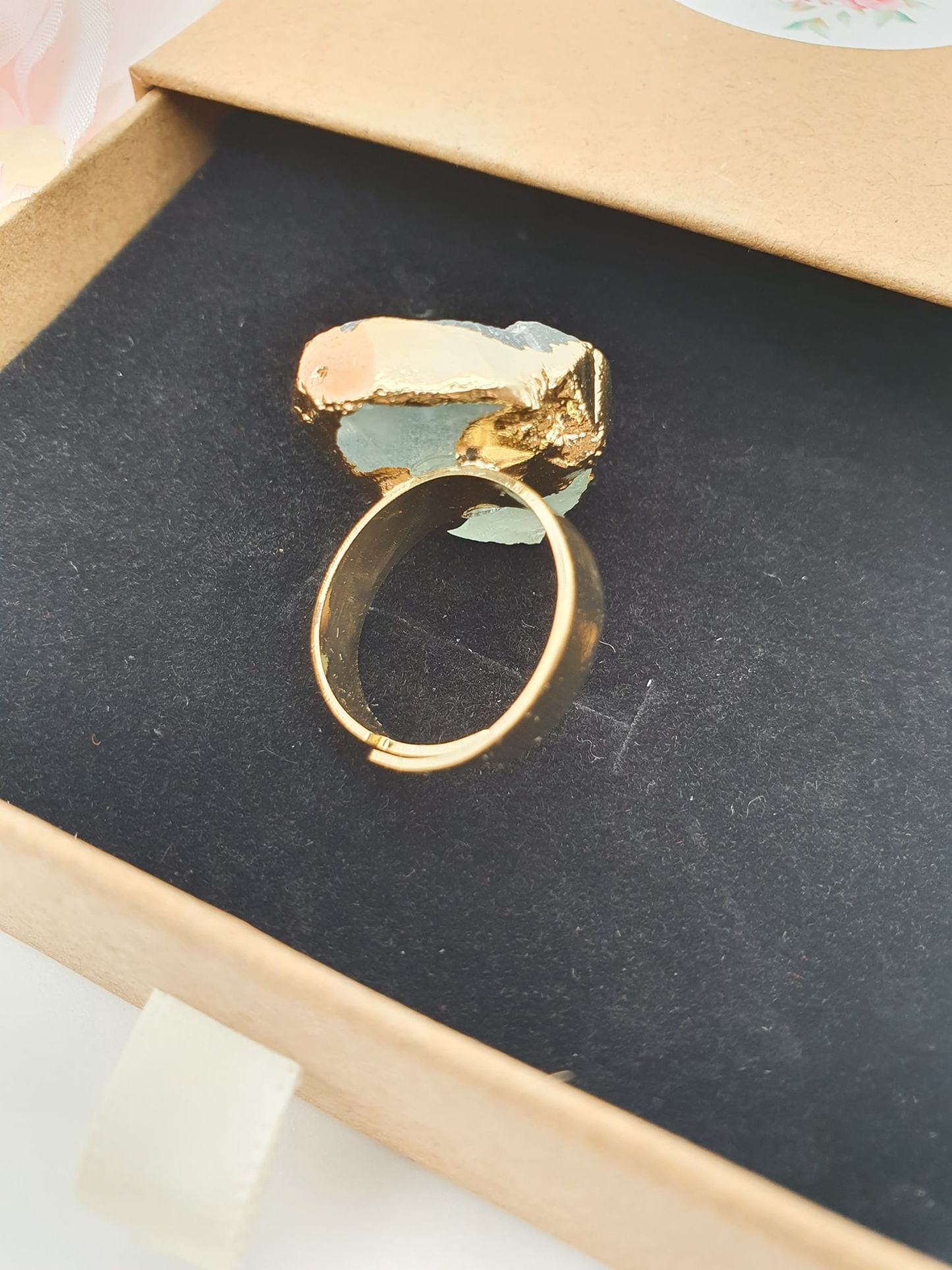 Rough Fluroite Ring