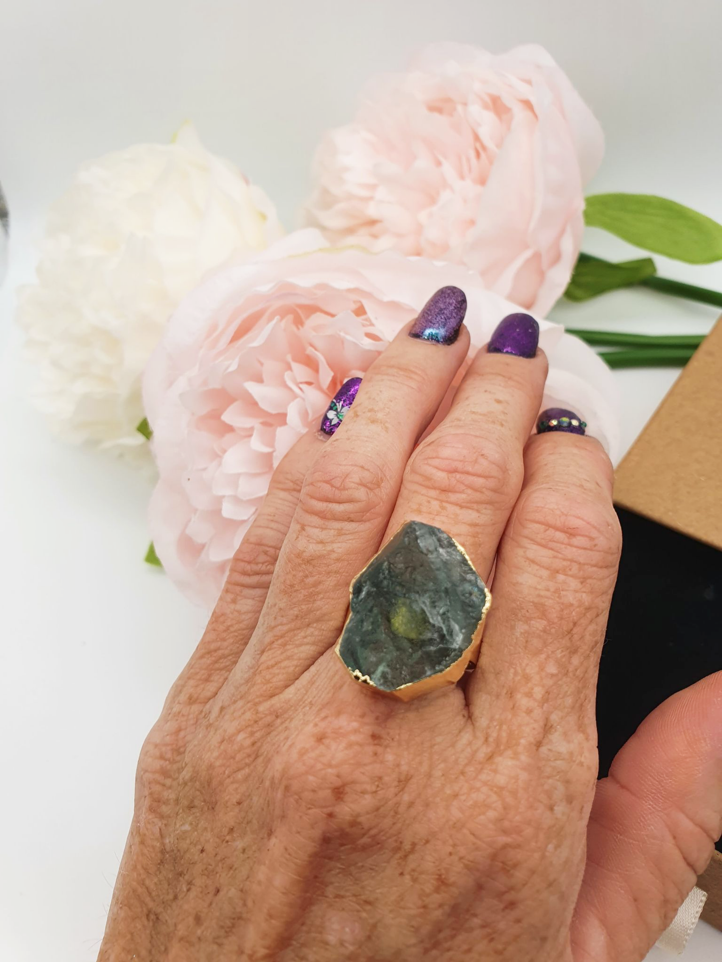Rough Fluroite Ring
