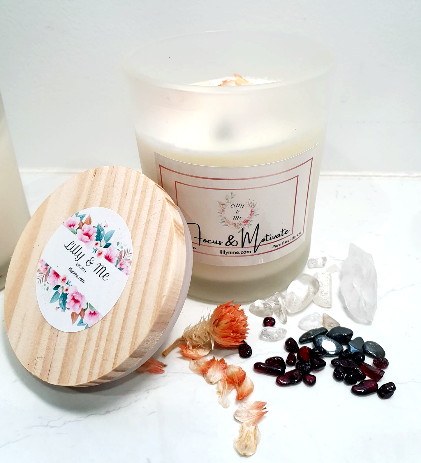 220ML Beautifully Scented Crystal Handmade Candles