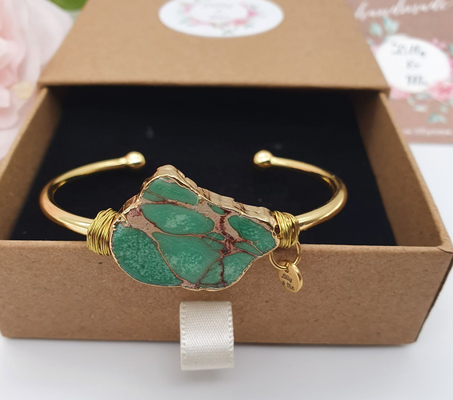 Green Jasper Bangle
