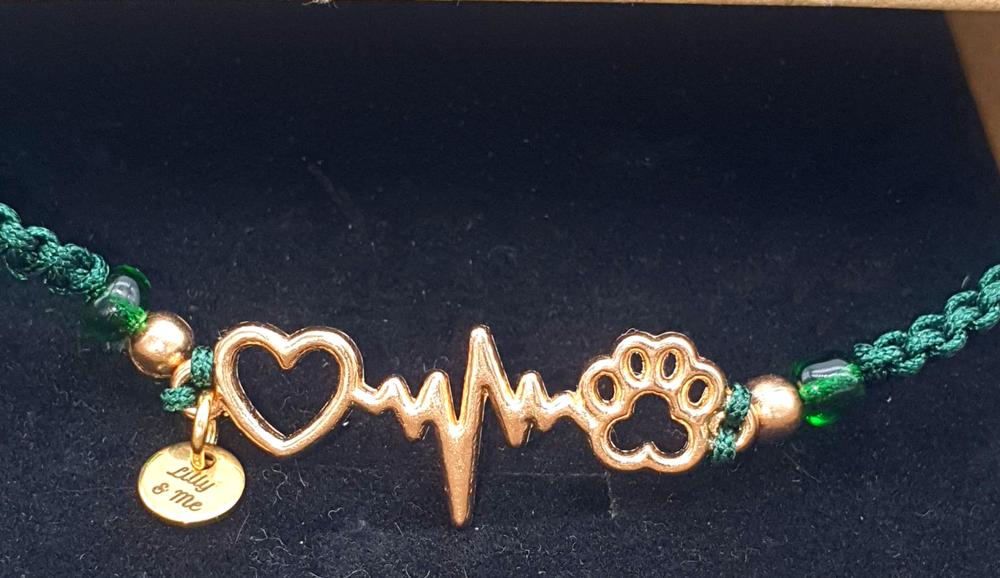 Pet Heartbeat Bracelets/ Anklets