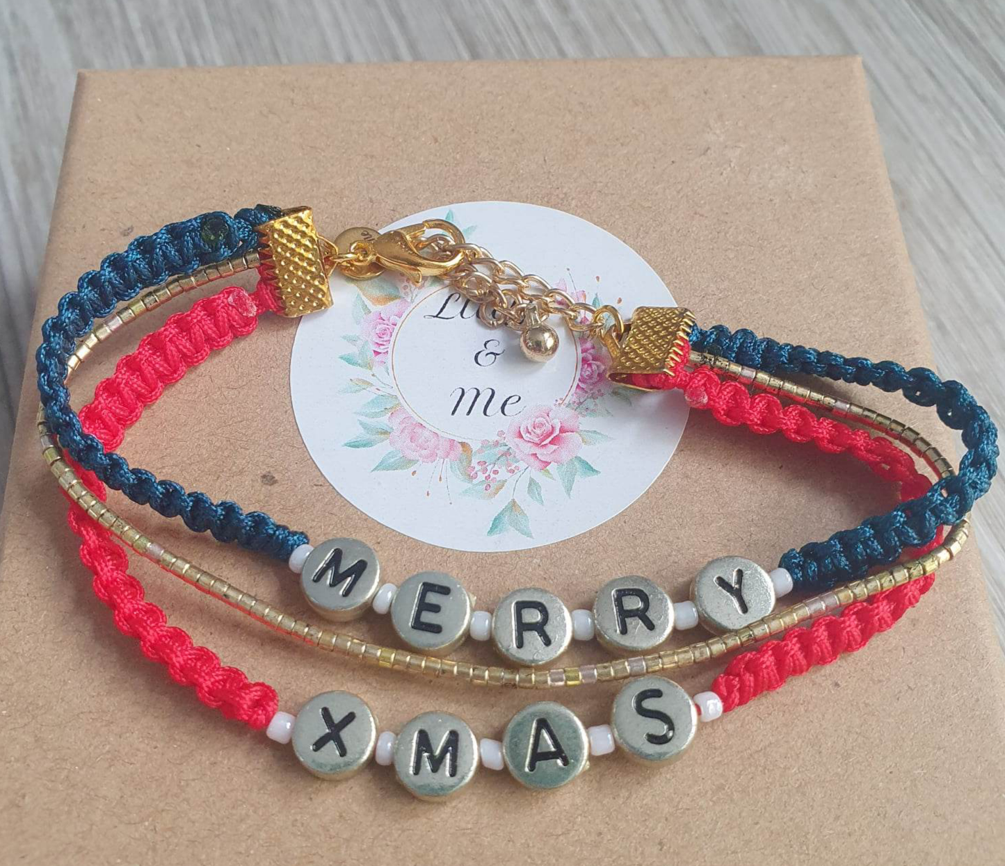 Lots of Christmas Wrap Bracelets