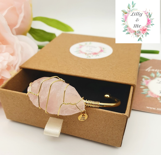 Rose Quartz Bangle