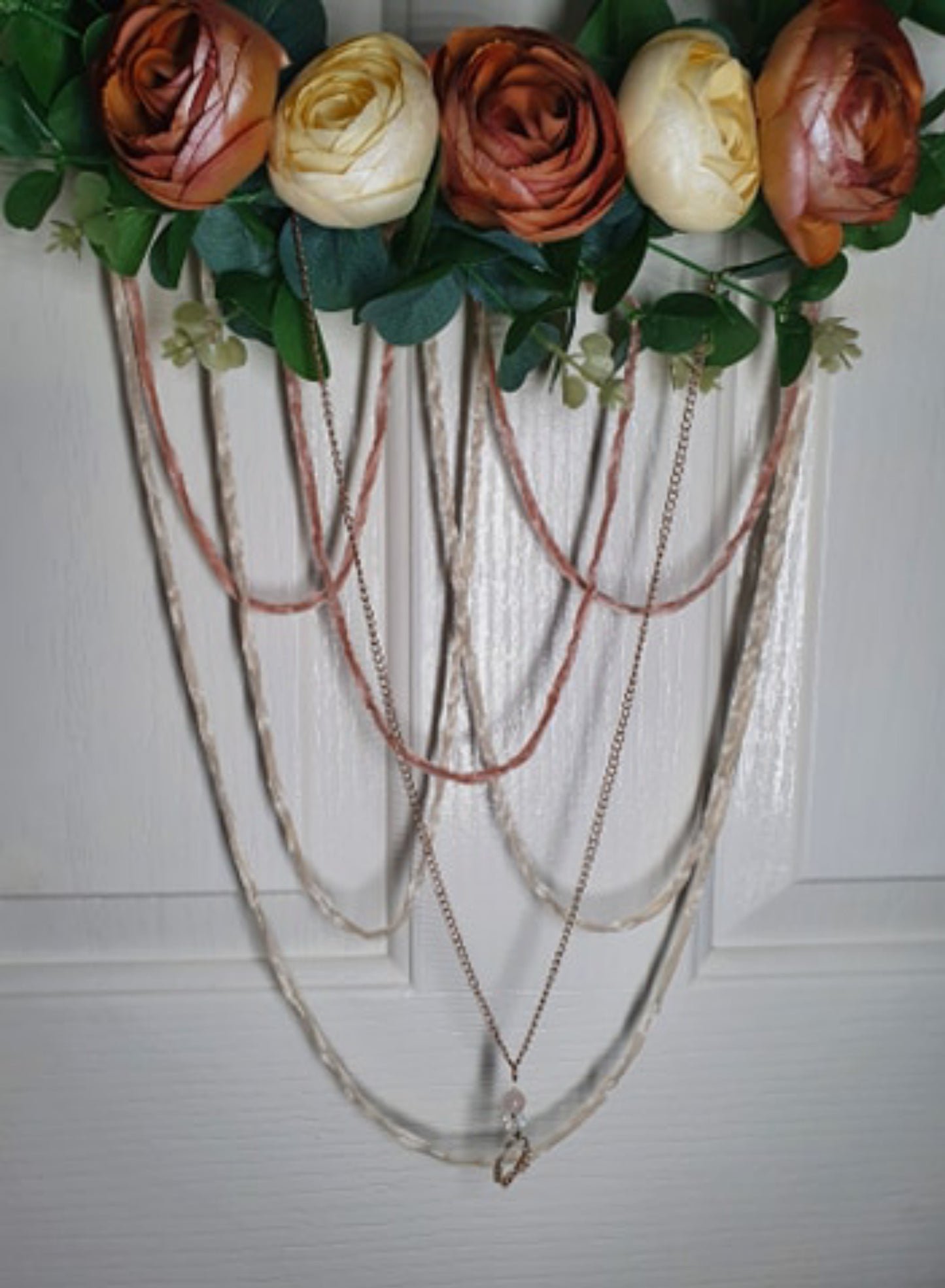 Stunning Rose and Crystal Wreath
