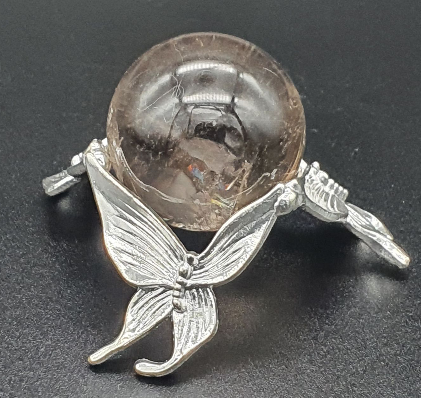 Lotus Hand Crystal Ball Stand