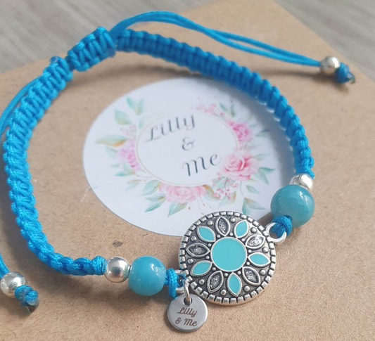 Turquoise Tribal Disc Wrap Bracelet