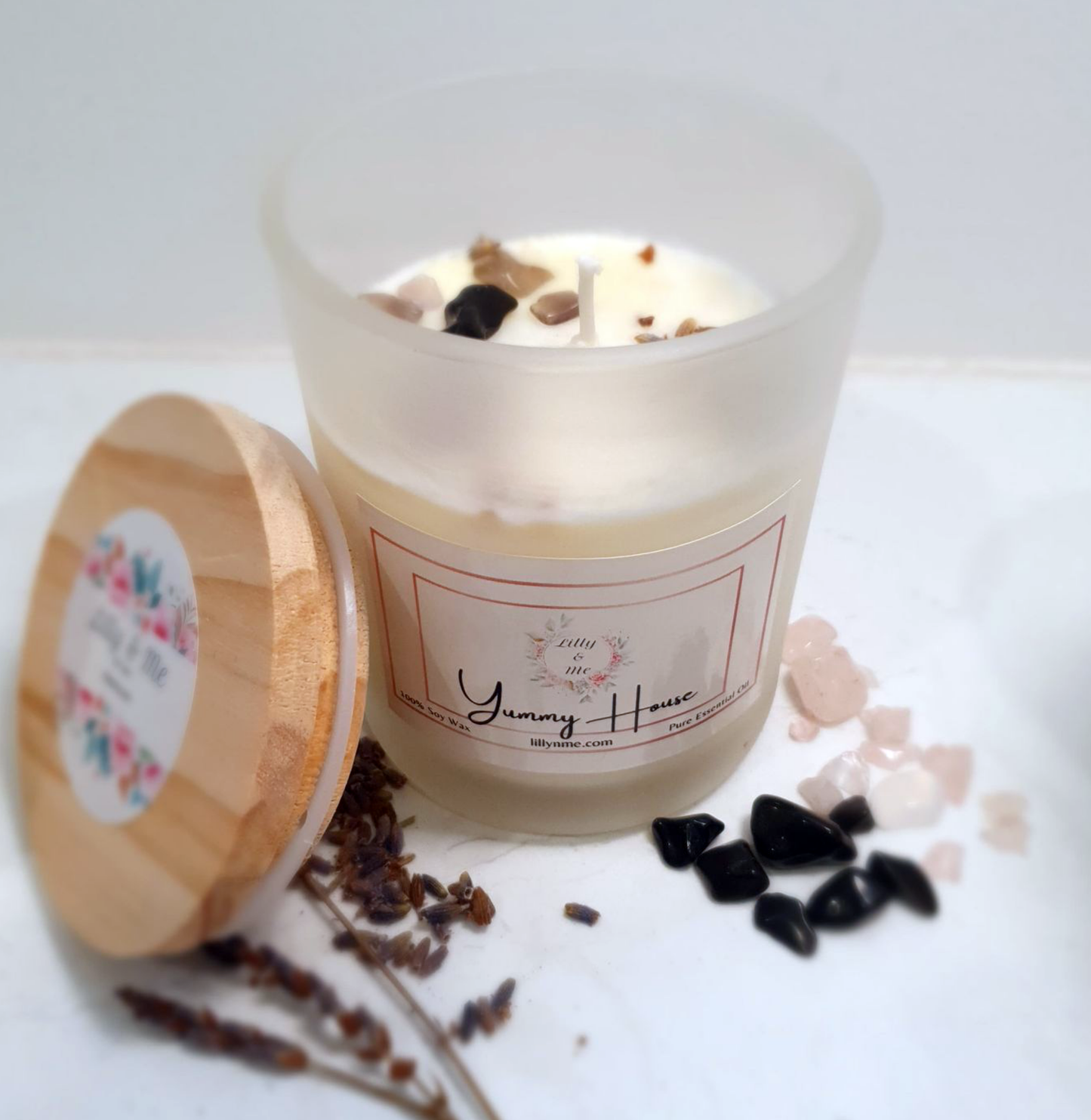 220ML Beautifully Scented Crystal Handmade Candles