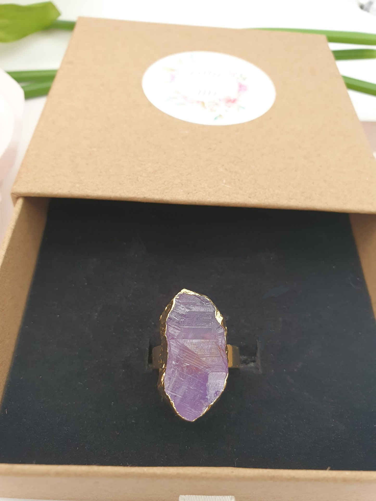 Rough Amethyst Ring