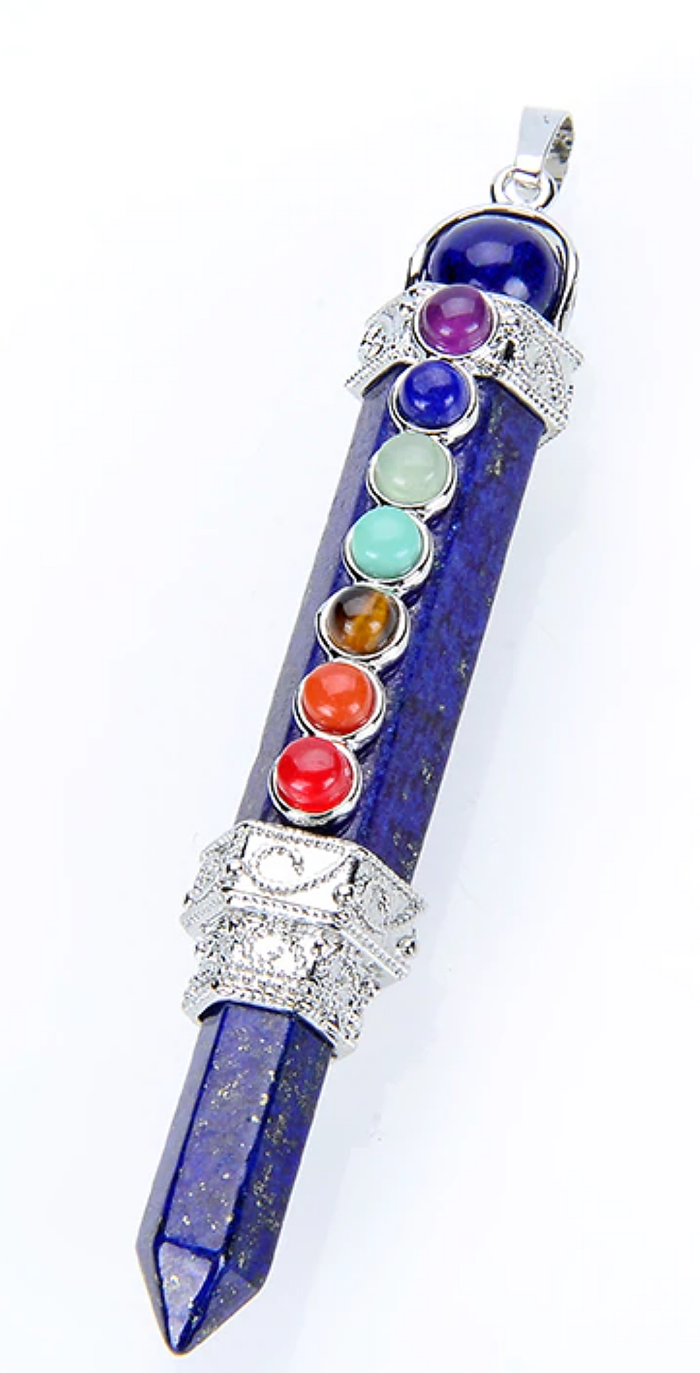 Tibetan Crystal Chakra Pendants