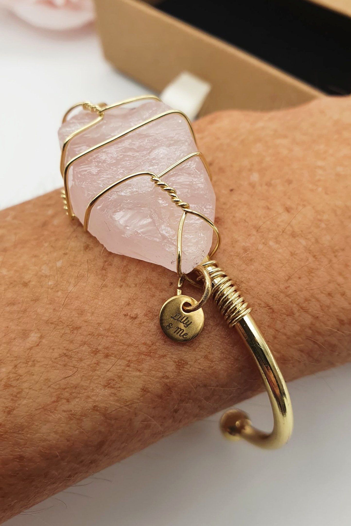 Rose Quartz Bangle