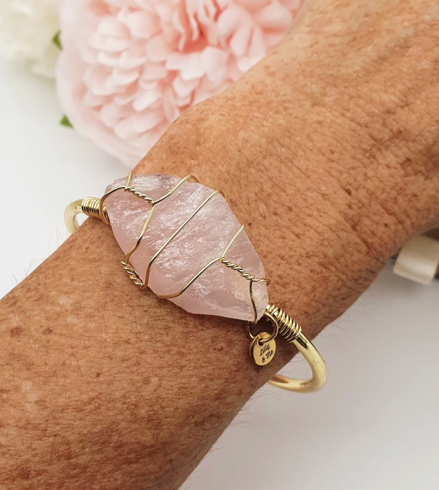 Rose Quartz Bangle